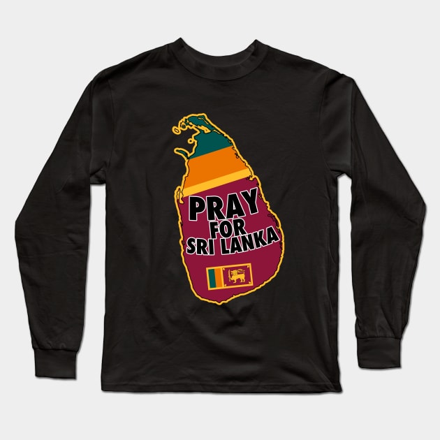 Pray For Sri Lanka Long Sleeve T-Shirt by RememberThem